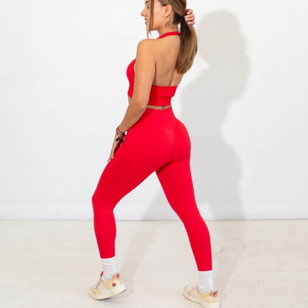 Vibrant Red Activewear Set
